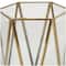 CosmoLiving by Cosmopolitan Gold Geometric Hexagon Candle Lantern Set